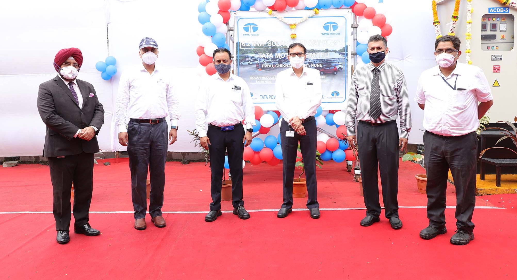Tata Motors and Tata Power inaugurate India’s largest Solar Carport  at its Car Plant in Pune